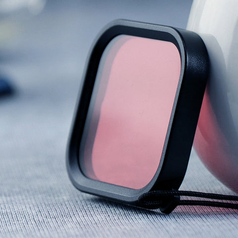 Filtro per lenti colorate per immersione con alloggiamento quadrato per GoPro HERO8 Nero