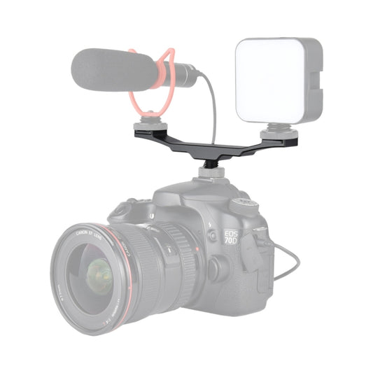 YELANGU YLG0702A Staffa di estensione in lega di alluminio con doppio adattatore per montaggio su slitta calda fredda, Dual Cold Hot Bracket