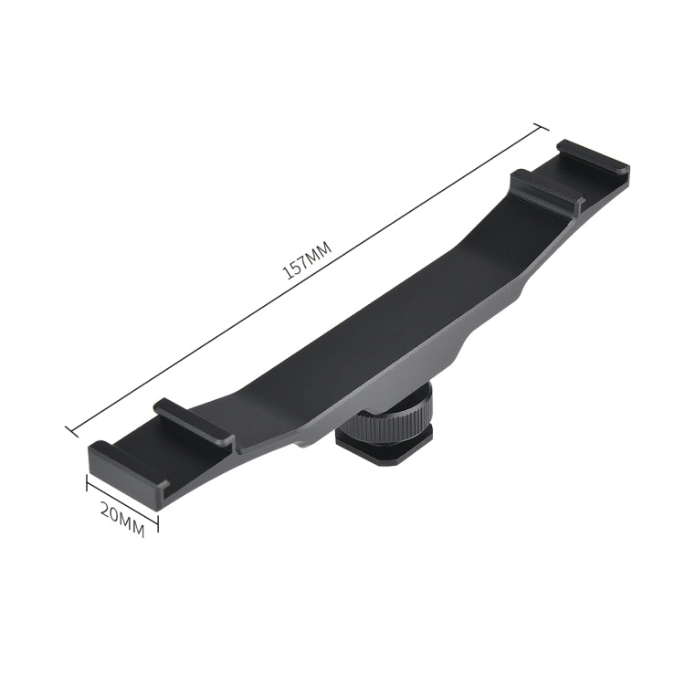 YELANGU YLG0702A Staffa di estensione in lega di alluminio con doppio adattatore per montaggio su slitta calda fredda, Dual Cold Hot Bracket