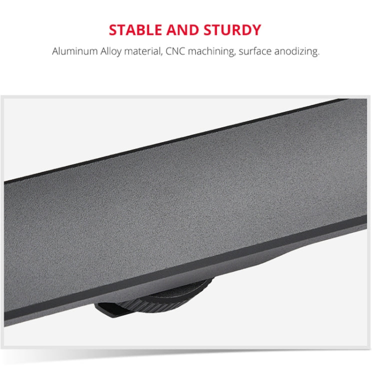 YELANGU YLG0702A Staffa di estensione in lega di alluminio con doppio adattatore per montaggio su slitta calda fredda, Dual Cold Hot Bracket