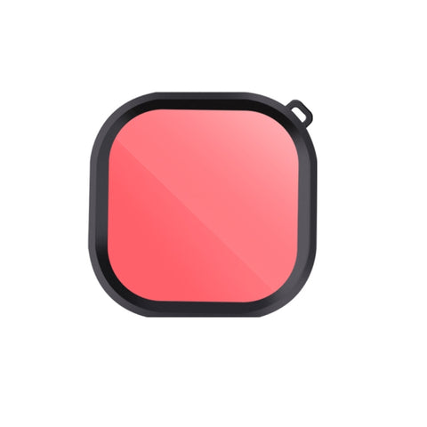 Filtro per lenti colorate per immersione con alloggiamento quadrato per GoPro HERO8 Custodia impermeabile originale nera, Pink, Purple, Red