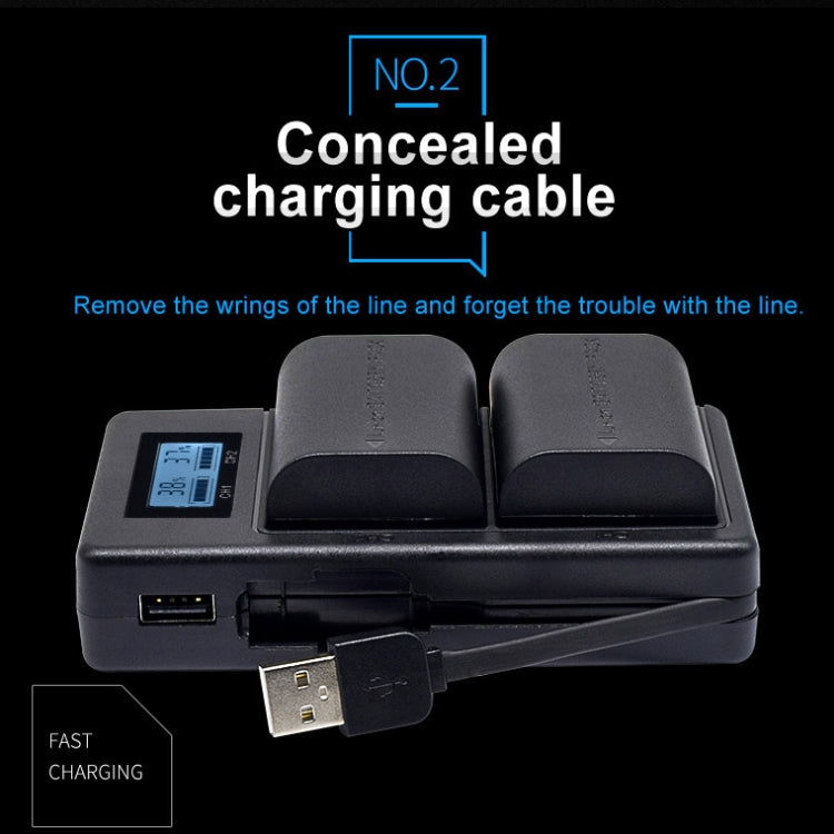 caricatore-lcd-digitale-per-batteria-per-fotocamera-reflex-lp-e6-per-serie-canon-lp-e6 - immagine 4