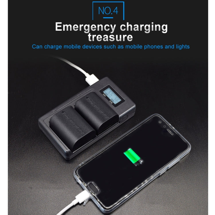 Canon LP-E6 Battery Charger with LCD Display for DSLRs
