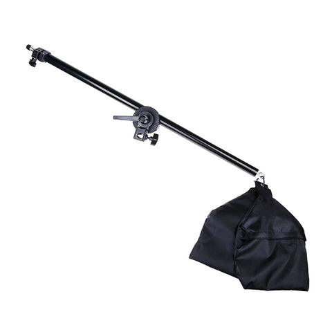 Softbox a luce singola 50x70 cm + supporto per treppiede per illuminazione fotografica da 2 m + set di luci per flash da studio con braccio trasversale