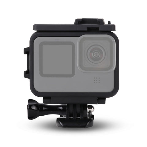 Per GoPro HERO10 Black / HERO9 Black Custodia protettiva con montaggio su telaio in plastica con chiusura di base e vite lunga, Plastic Frame