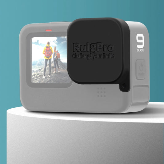 RUIGPRO per GoPro HERO10 Black / HERO9 Black Copri cappuccio protettivo per obiettivo della fotocamera in gomma morbida antigraffio, For GoPro HERO9 Black