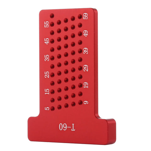 Strumento di fissaggio per marcatura righello con fori in lega di alluminio per la lavorazione del legno a forma di T T60, T60