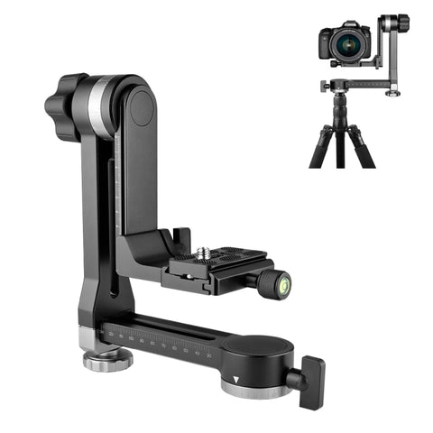 YELANGU A171 YLG0401E-C Testa per treppiede con giunto cardanico a sbalzo orizzontale con rotazione di 360 gradi per fotocamere DV e SLR domestiche, YELANGU A171