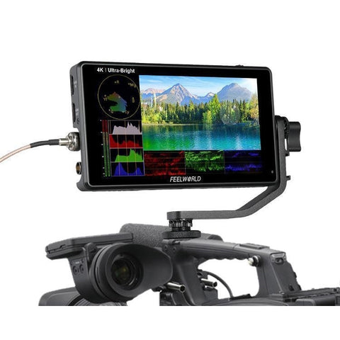 FEELWORLD LUT6S 1920x1080 2600 nit Schermo IPS da 6 pollici HDMI Touch Screen 4K SDI Monitor da campo per fotocamera HDI, LUT6S
