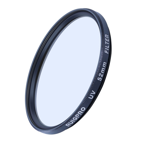 RUIGPRO per GoPro HERO10 Black / HERO9 Black Filtro obiettivo UV professionale da 52 mm con anello adattatore filtro e copriobiettivo