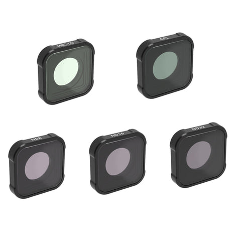 Filtro obiettivo JSR serie KB MCUV+CPL+ND8+ND16+ND32 per GoPro HERO10 Black / HERO9 Black, 5-in-1