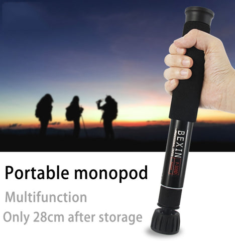 Supporto per monopiede in lega di alluminio per fotocamera DSLR da viaggio portatile BEXIN P308D, P308D