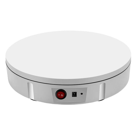 Giradischi elettrico da 30 cm, supporto per esposizione, puntelli per riprese video, giradischi per fotografia, carico: 100 kg, spina americana, 30cm, US Plug