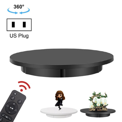 Piattaforma girevole elettrica per espositori rotanti da 60 cm, carico: 100 kg, alimentazione plug-in, presa americana, 60cm, US Plug