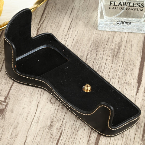 Base mezza custodia per fotocamera in pelle PU con filo da 1/4 di pollice per Canon EOS 77D / 800D, For Canon EOS 77D, For Canon EOS 77D