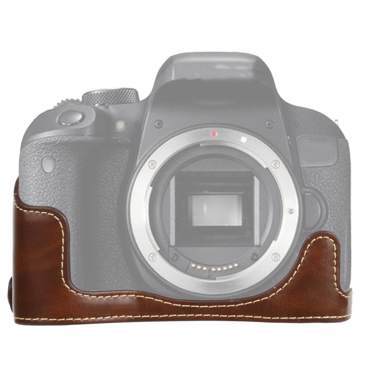PU Leather Camera Half Case for Canon EOS 77D/800D