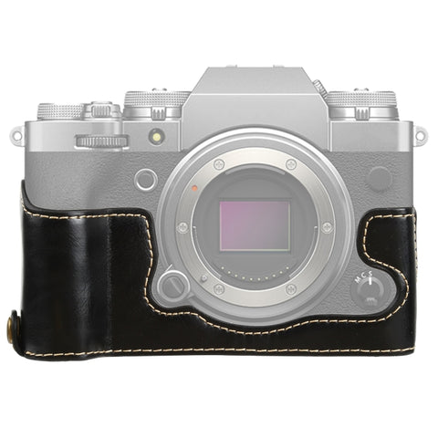 Base mezza custodia per fotocamera in pelle PU con filo da 1/4 di pollice per FUJIFILM X-T4, For FUJIFILM X-T4