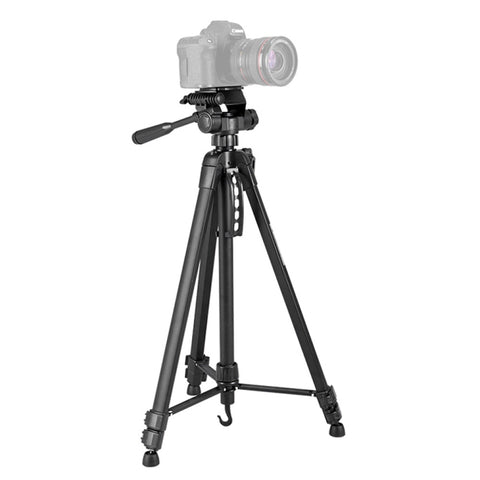 WeiFeng WT-3560 Gambe pieghevoli a 3 sezioni Supporto per treppiede in lega di alluminio per trasmissione dal vivo