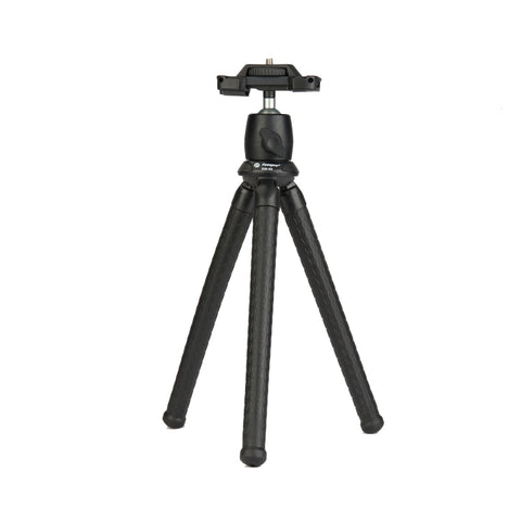 Mini supporto per treppiede da tavolo Fotopro RM-80 + testa a sfera MH-8 con vite da 1/4 di pollice e morsetto per telefono, RM-80+MH-8