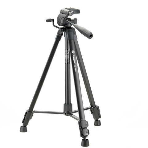 Fotopro X2 Lite Supporto per treppiede con gambe pieghevoli a 3 sezioni con testa tridimensionale a forma di U e morsetto per telefono per DSLR e fotocamera digitale, altezza regolabile: 53-157 cm, X2 Lite