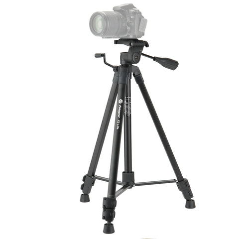 Fotopro X2 Lite Supporto per treppiede con gambe pieghevoli a 3 sezioni con testa tridimensionale a forma di U e morsetto per telefono per DSLR e fotocamera digitale, altezza regolabile: 53-157 cm, X2 Lite