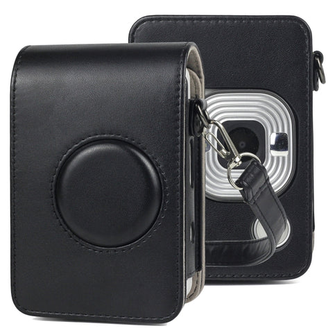 Étui en peau PU rétro pour appareil photo complet avec cinturino pour FUJIFILM instax mini Liplay, pour FUJIFILM instax mini Liplay