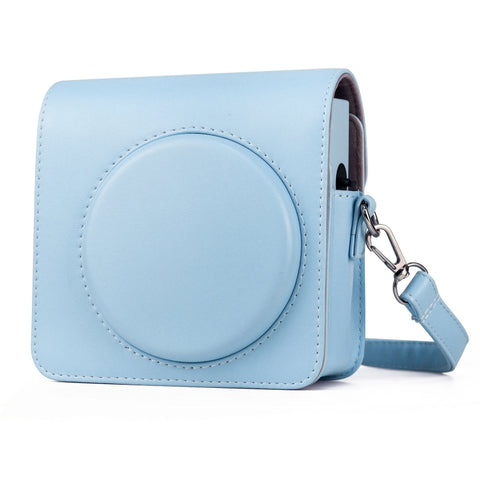Borsa per fotocamera con custodia in pelle PU per tutto il corpo con cinturino per FUJIFILM instax Square SQ1