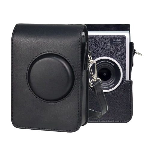 Custodia verticale in pelle PU per fotocamera full body con cinturino per FUJIFILM instax mini Evo, For FUJIFILM instax mini Evo Vertical