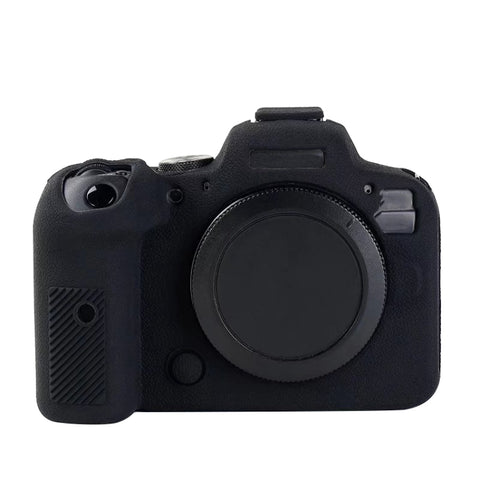 Étui portefeuille en silicone avec texture litchi pour Canon EOS R6, pour Canon EOS R6
