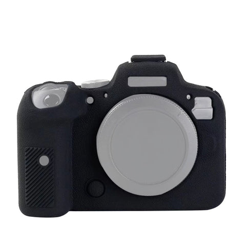 Étui portefeuille en silicone avec texture litchi pour Canon EOS R6, pour Canon EOS R6