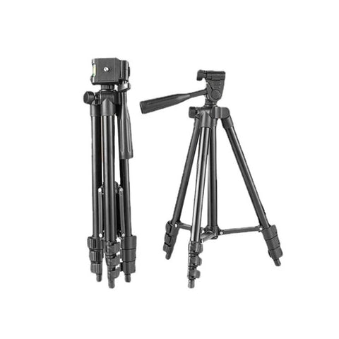 Supporto per treppiede pieghevole in lega di alluminio a 4 sezioni da 130 cm con testa tridimensionale, L-3130 Silver, L-3130 Black, L-3130 Champagne Gold