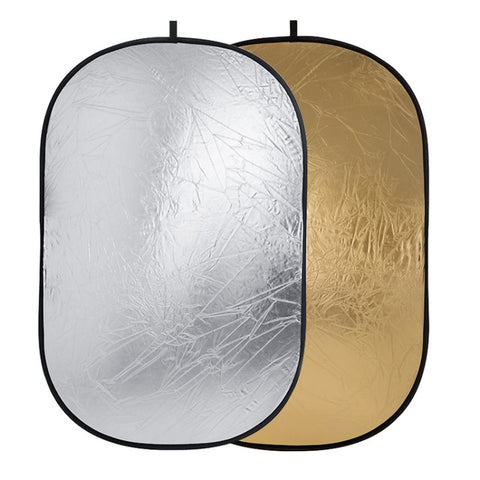 Godox FT01 Pannello riflettente pieghevole ovale 2 in 1 oro / argento, dimensioni: 150 x 200 cm, 2 in 1 150 x 200cm