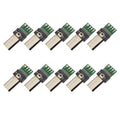 10 PCS 15-Pin USB PCB Connector Micro USB Plug Adapter for Sony Camera Data Cable
