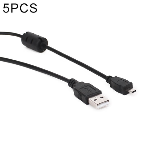 Cavo di Ricarica Dati Mini USB a USB 2.0 da 1,5 m - 5 Pezzi per Nikon