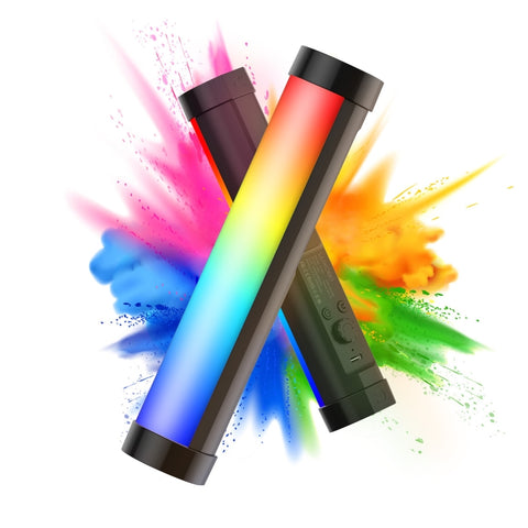 LUXCeO P100 RGB Photo Video Light Stick Luce di riempimento portatile con telecomando e griglia Softbox, P100+Grid Softbox