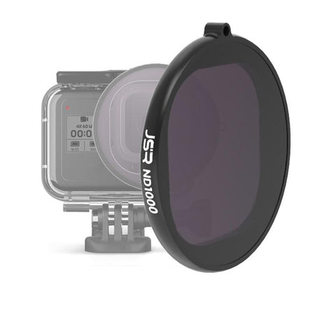 Filtro obiettivo ND1000 con custodia rotonda JSR per GoPro HERO8 nero, ND1000 Lens