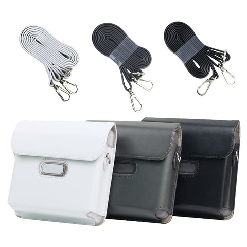 Pour FUJIFILM instax Link WIDE Custodia en peau PU pour tout le corps avec cinturino, pour FUJIFILM instax Link WIDE
