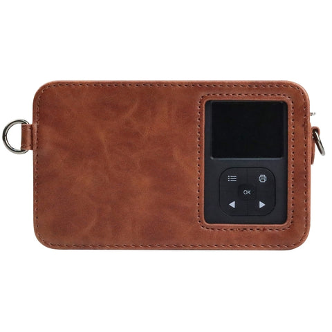 Pour Kodak Mini Shot2 Retro / C210R instax Custodia en peau PU pour appareil photo complet du corps avec cinturino, pour Kodak Mini Shot2 Retro / C210R