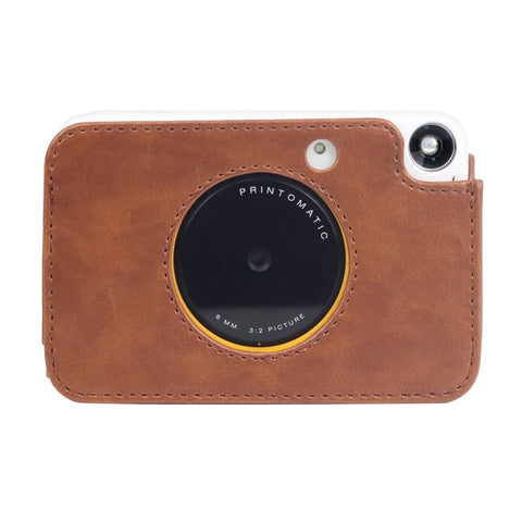 Pour Kodak PRINTOMATIC Custodia en peau PU pour photocamera corps complet con cinturino, pour Kodak PRINTOMATIC