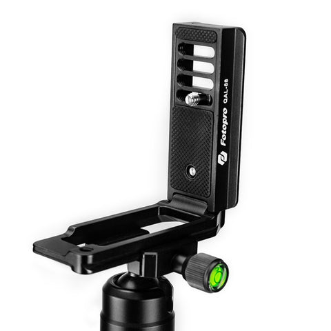 Fotopro QAL-88 Supporto base per staffa per piastra a sgancio rapido 2 in 1 per riprese verticali da 1/4 pollici