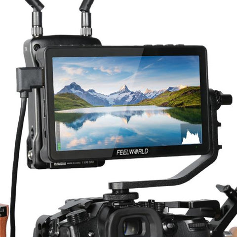 FEELWORLD F5 Pro V4 Écran Tactile à 6 Pouces Moniteur DSLR pour Caméra Photo 3D LUT 4K Entrée HDMI Support Bras Inclinable, F5 Pro V4