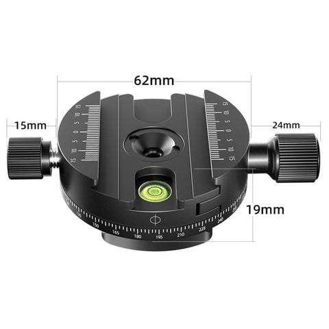 BEXIN QJ-08 Supporto per treppiede con base a morsetto a sgancio rapido rotante panoramico, QJ-08