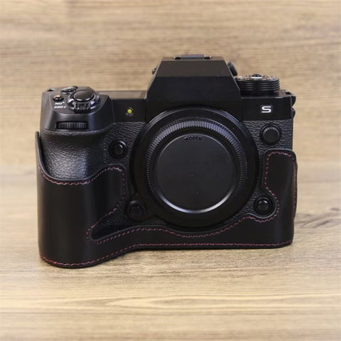 Pour Fujifilm XH2S Base mezza custodia per fotocamera en peau PU avec filettatura da 1/4 di pollice, pour Fujifilm XH2S