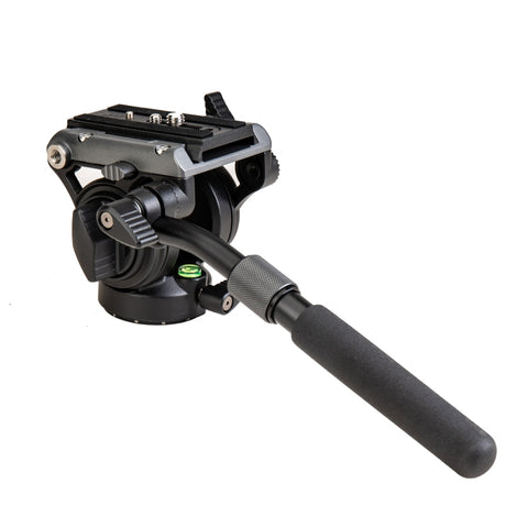 Fotopro MH-6S Testa di trascinamento fluida per videocamera per carichi pesanti con treppiede in lega di alluminio con piastra scorrevole, MH-6S