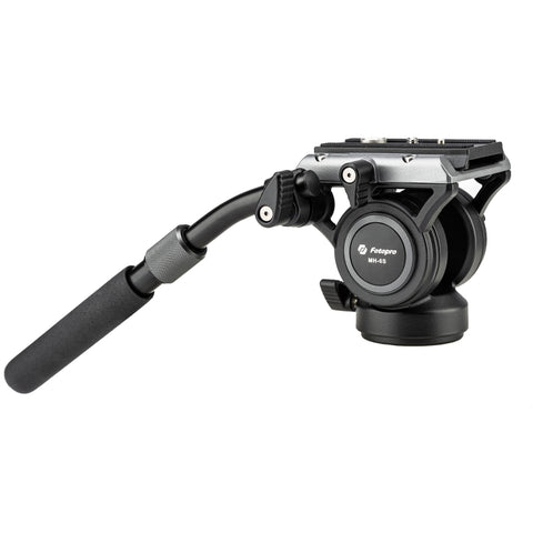 Fotopro MH-6S Testa di trascinamento fluida per videocamera per carichi pesanti con treppiede in lega di alluminio con piastra scorrevole, MH-6S