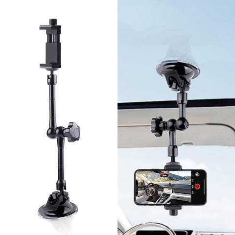 Supporto per morsetto per telefono con braccio magico ad attrito articolato a ventosa singola da 37 cm, 37cm