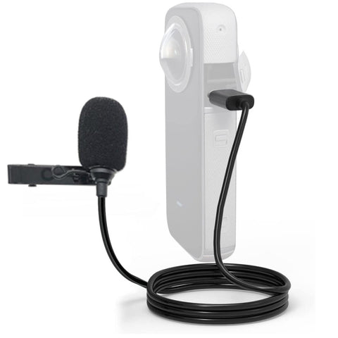 Per microfono di registrazione Lavalier Clip Type-C Insta360 ONE X2, Per Insta360 ONE X2