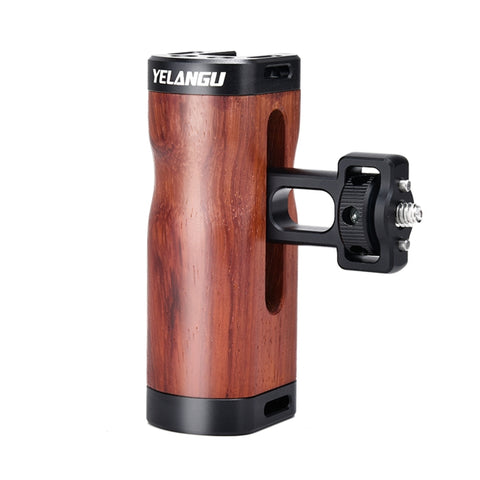 YELANGU LW-B01-2 Impugnatura laterale en legno avec fente fredda pour gabbia par photocamera LW-B01, LW-B01-2