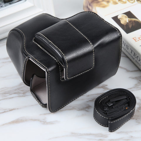Custodia per fotocamera in pelle magnetica per fotocamera Canon EOS R10 con cinturino, per Canon EOS R10