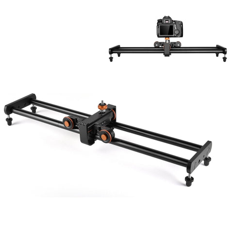 YELANGU YLG0119A Binario de scorrimento per giunzioni da 60 cm + Fibbia per binario per carrello per fotocamere reflex/videocamere, 60cm Rail Track + Rail Buckle